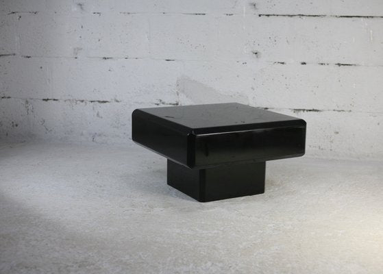 Lacquered Wood Coffee Table with Oblique Sides, France, 1970s-MAO-1330834