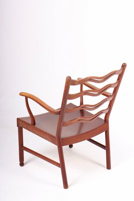 Ladder Back Lounge Chair by Ole Wanchen for Fritz Hansen, 1940s-FK-1183551