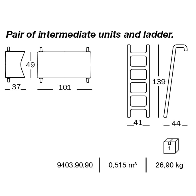 BUNKY - Stackable Kids bunk bed