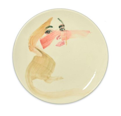 Lady - Original Hand-made Flat Ceramic Dish by A. Kurakina - 2019 2019-ZCI-758693