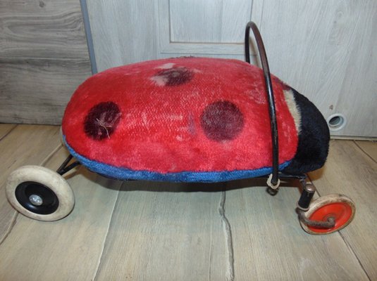 Ladybug Childrens Chair on Wheels from Steiff, 1960s-CAQ-658918