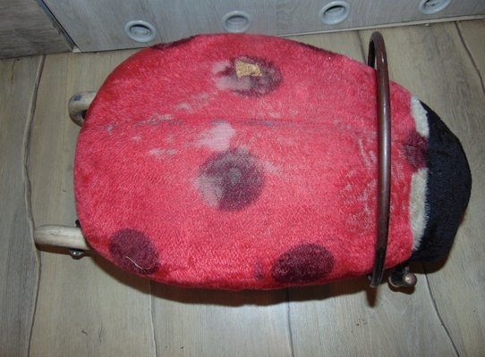 Ladybug Childrens Chair on Wheels from Steiff, 1960s-CAQ-658918