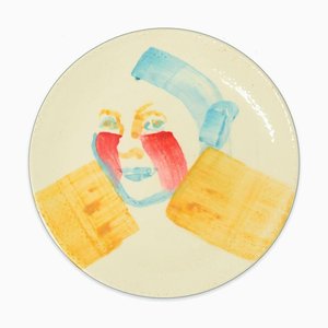 Laila - Original Hand-made Flat Ceramic Dish by A. Kurakina - 2019 2019-ZCI-758696