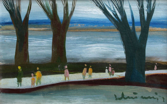 Laimdots Murnieks, Near the Sea, Oil on Cardboard