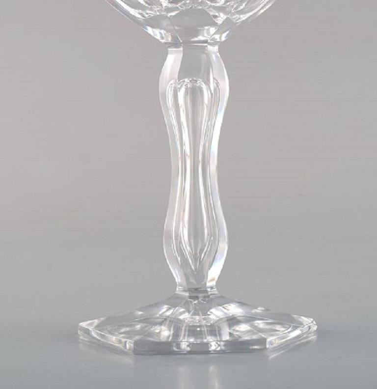 Lalaing Glasses in Mouth Blown Crystal Glass from Val St. Lambert, Belgium, 1950s, Set of 5