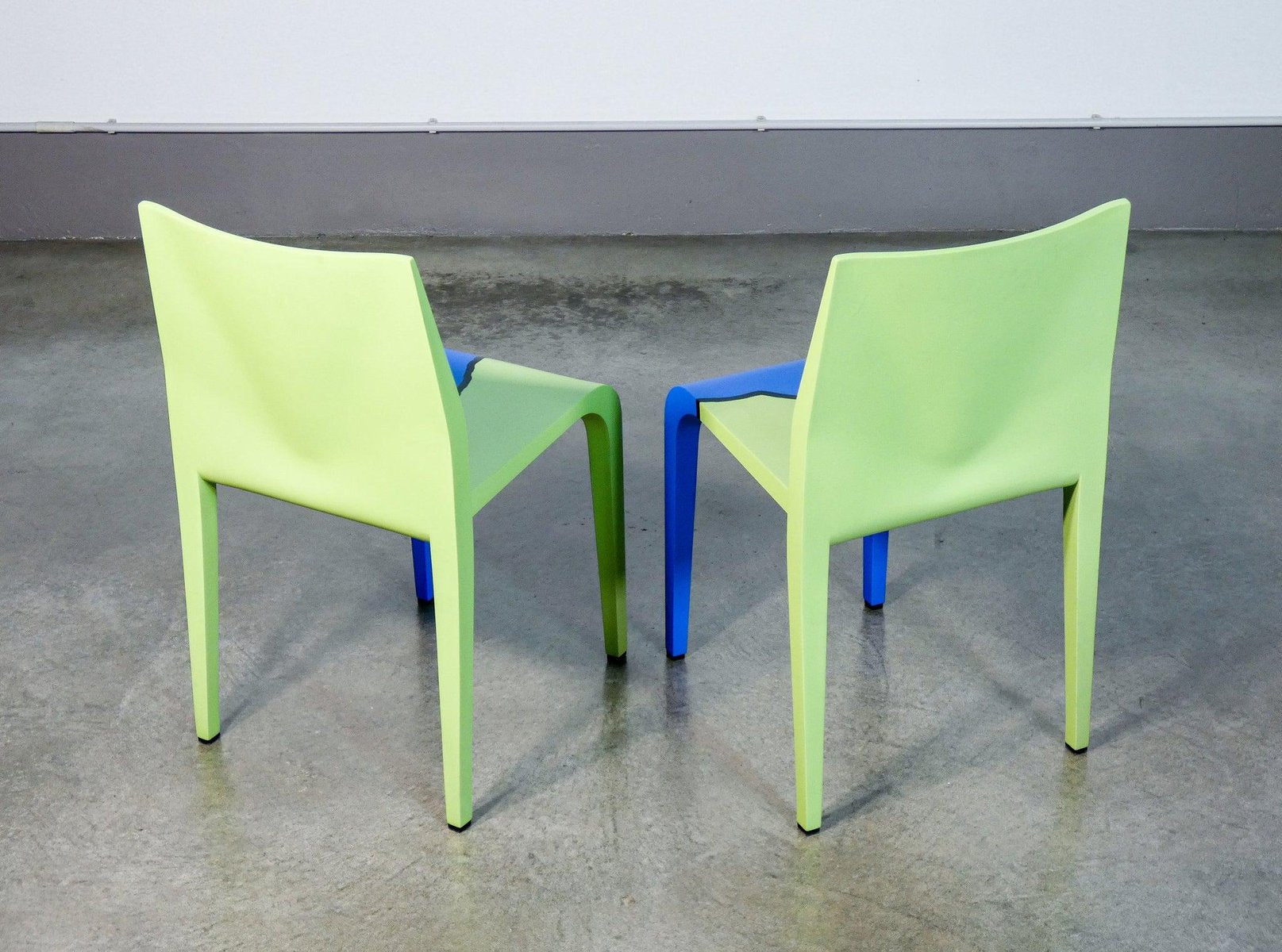 Laleggera Painted Chairs by Michelangelo Pistoletto for Alias, 2009, Set of 4