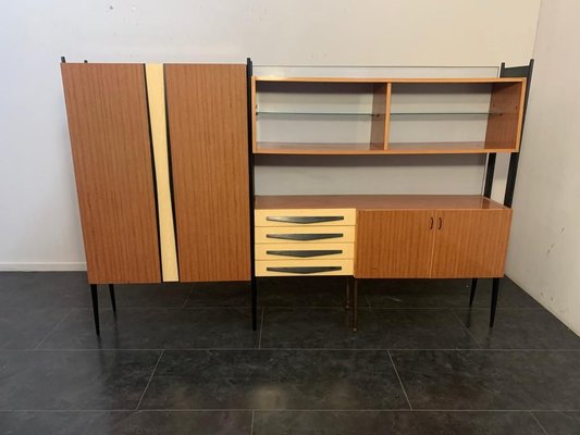 Laminate & Lacquered Wood Shelf, 1960s-IJR-776234