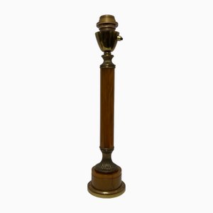 Lamp Base in Amber Bakelite and Golden Brass in the style of Maison Jansen-XOM-2025974