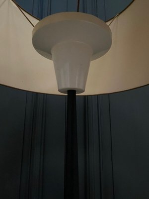 Lamp in Black Lacquered Metal on Shower Stand, 1960s-QKG-1795370