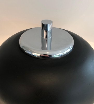 Lamp in Chrome and Black Lacquered Metal, 1950s-BA-1588365