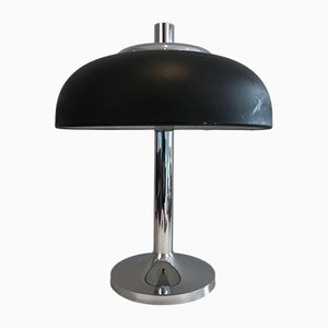 Lamp in Chrome and Black Lacquered Metal, 1950s-BA-1588365