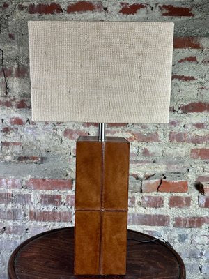 Lamp with Leather Base, 1990s-RWZ-1758112