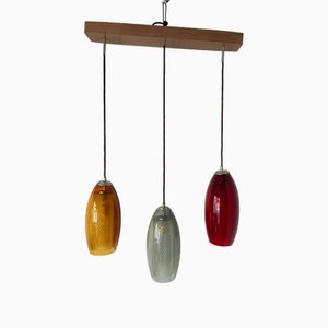 Lamp with Three Colored Glass Globes-MFM-2020005