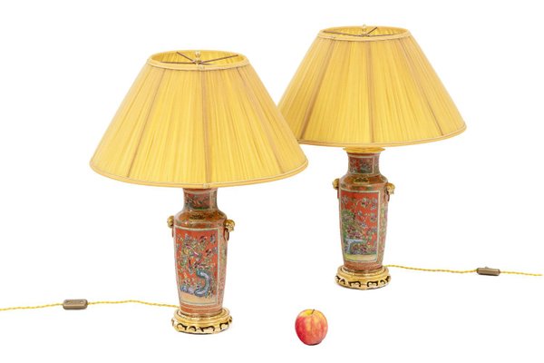 Lamps in Canton Porcelain and Bronze, 1880-CEJ-1256712