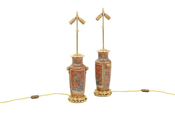 Lamps in Canton Porcelain and Bronze, 1880-CEJ-1256712