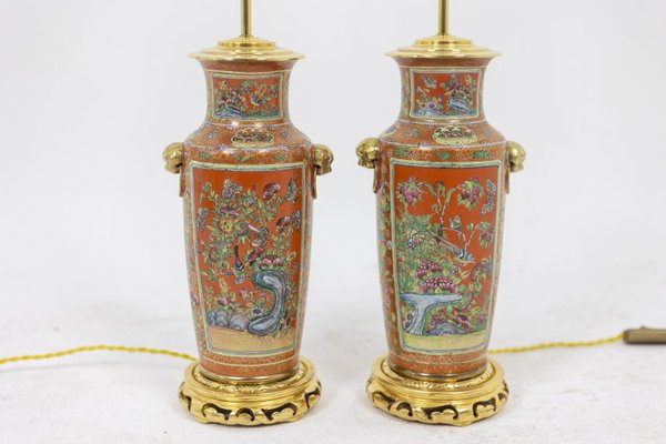 Lamps in Canton Porcelain and Bronze, 1880-CEJ-1256712