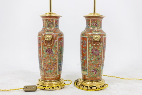 Lamps in Canton Porcelain and Bronze, 1880-CEJ-1256712