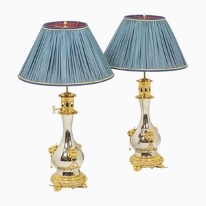 Lamps in Metal and Gilded Bronze, 1880, Set of 2-CEJ-1639573