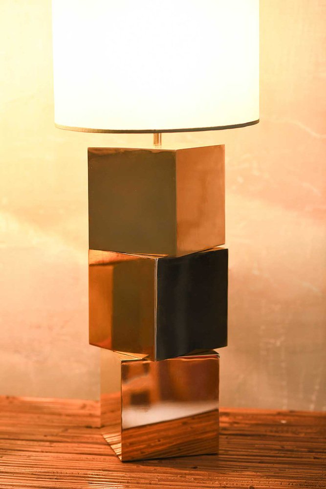 Lamps with Brass Modules by Umberto Mantineo, Set of 2