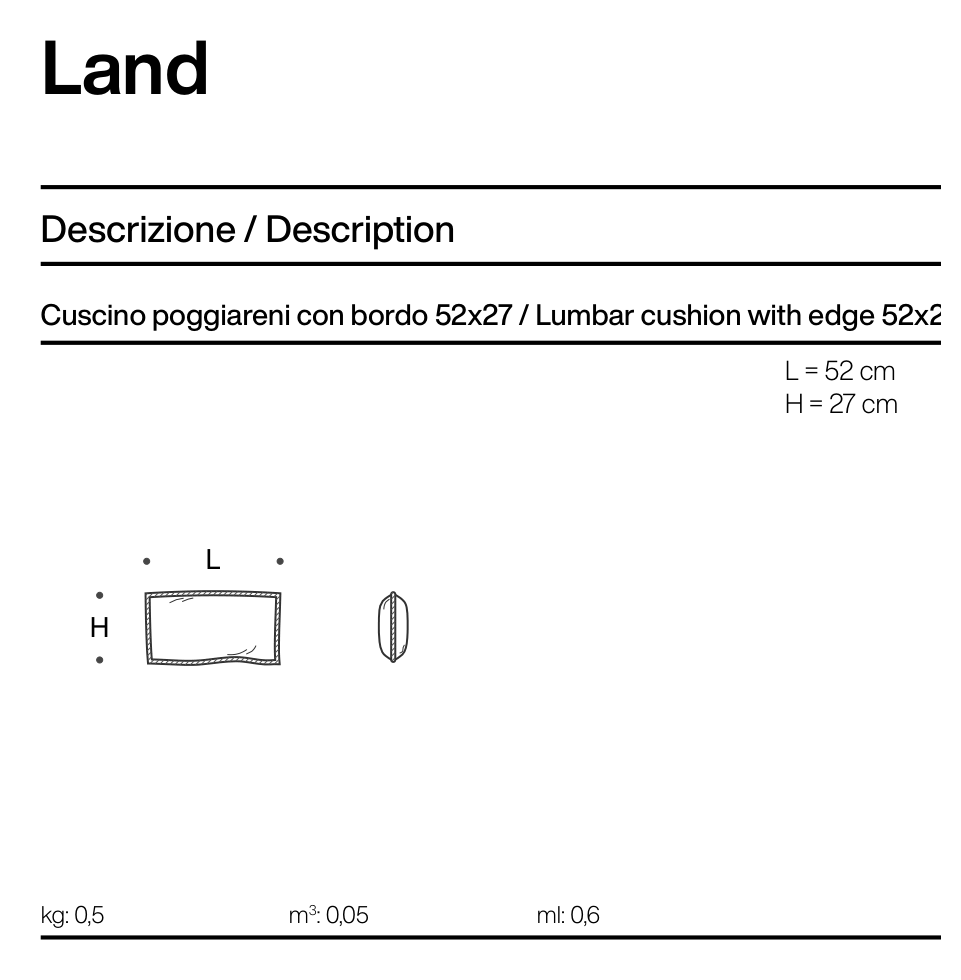 LAND Lumbar Edge 52×27