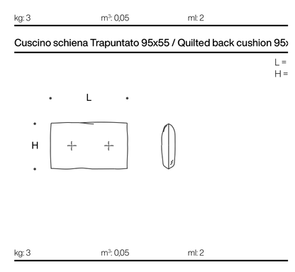 LAND Quilted Cushion 95×55