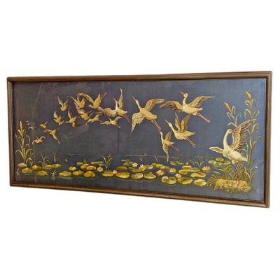 Landscape, 1800s, Embroidery & Wood, Framed-GDD-1210031