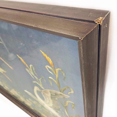 Landscape, 1800s, Embroidery & Wood, Framed-GDD-1210031