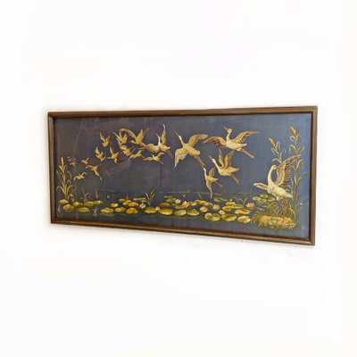 Landscape, 1800s, Embroidery & Wood, Framed-GDD-1210031