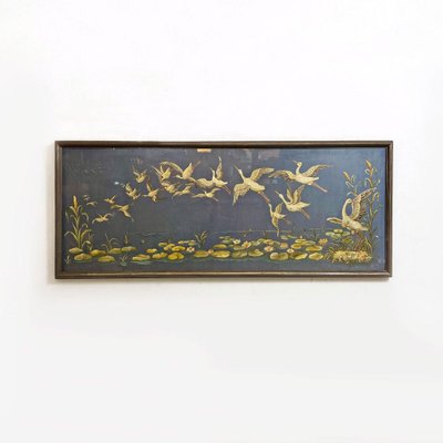 Landscape, 1800s, Embroidery & Wood, Framed-GDD-1210031