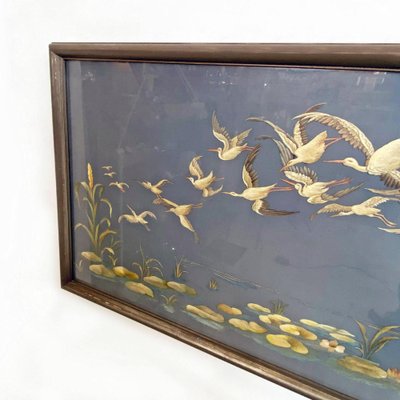 Landscape, 1800s, Embroidery & Wood, Framed-GDD-1210031