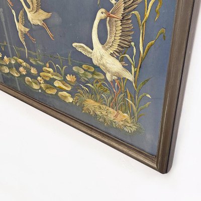 Landscape, 1800s, Embroidery & Wood, Framed-GDD-1210031