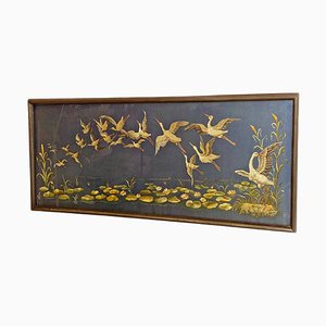 Landscape, 1800s, Embroidery & Wood, Framed-GDD-1210031