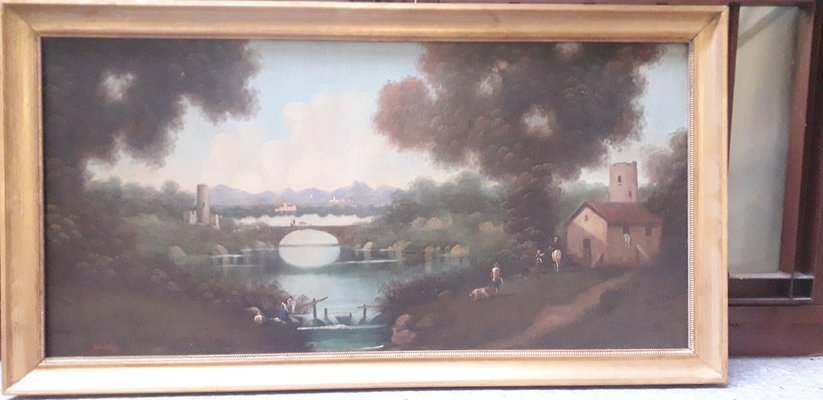 Landscape, 1890s, Oil on Canvas, Framed-AKA-1792282