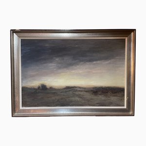 Landscape, 1960s, Oil Painting on Canvas, Framed-NSG-1779841