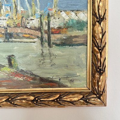 Landscape, 1990, Oil Painting, Framed-FB-1783647