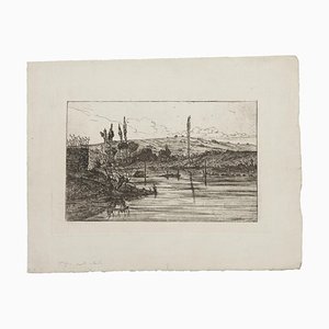 Landscape Composition, Etching, 19th-Century-ZCI-788066