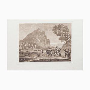 Landscape - Etching and Aquatint on Paper by L. Caracciolo After C. Lorrain 1815-ZCI-768610