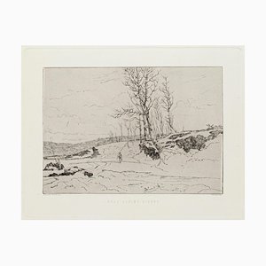 Landscape Etching on Paper by Edoardo Perotti, 1880s-ZCI-765157