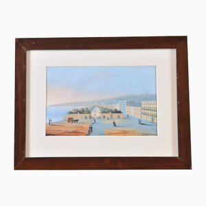 Landscape from Naples, Gouache, Early 19th Century-QOR-2027056