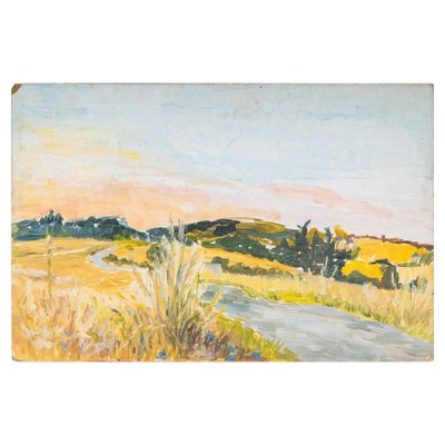 Landscape of a Flowered Road, 20th-Century-WFS-904973