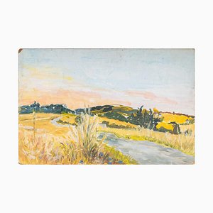 Landscape of a Flowered Road, 20th-Century-WFS-904973