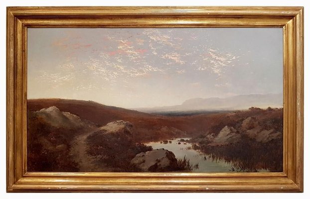 Landscape - Oil on Canvas by Giulio Aristide Sartorio - 1890 ca. 1890 ca.-ZCI-756367