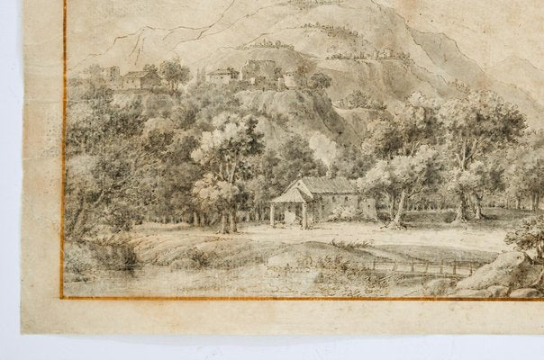 Landscape, Original Etching, 18th Century-ZCI-919261