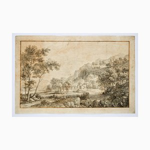 Landscape, Original Etching, 18th Century-ZCI-919261