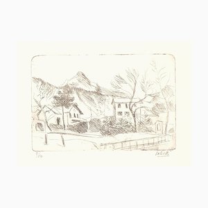 Landscape - Original Etching by Alberto Salietti - 1930s 1930s-ZCI-757737