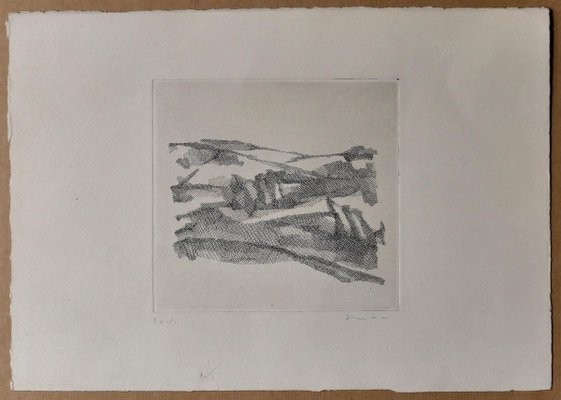 Landscape - Original Etching by Fiorella Diamantini - 1970s 1970s-ZCI-757679