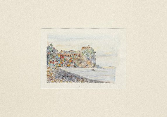 Landscape - Original Etching on Cardboard by Giovanni Omiccioli - 20th Century 20th Century-ZCI-758488