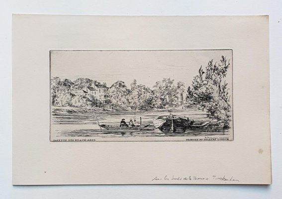 Landscape - Original Etching on Paper by Arthur Evershed - 1876 1876-ZCI-757696