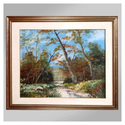 Landscape Painting, Oil on Canvas, Toni Bordignon-NJV-883740