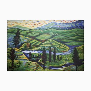 Landscape Painting on Canvas, 2000s-KNM-1001753